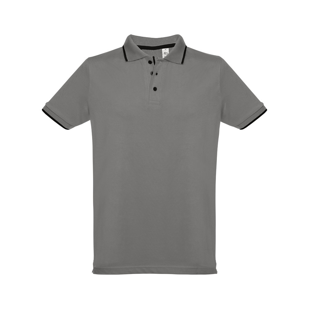THC ROME. Zweifarbiges Baumwoll-Poloshirt für Herren-30137 - Image 14