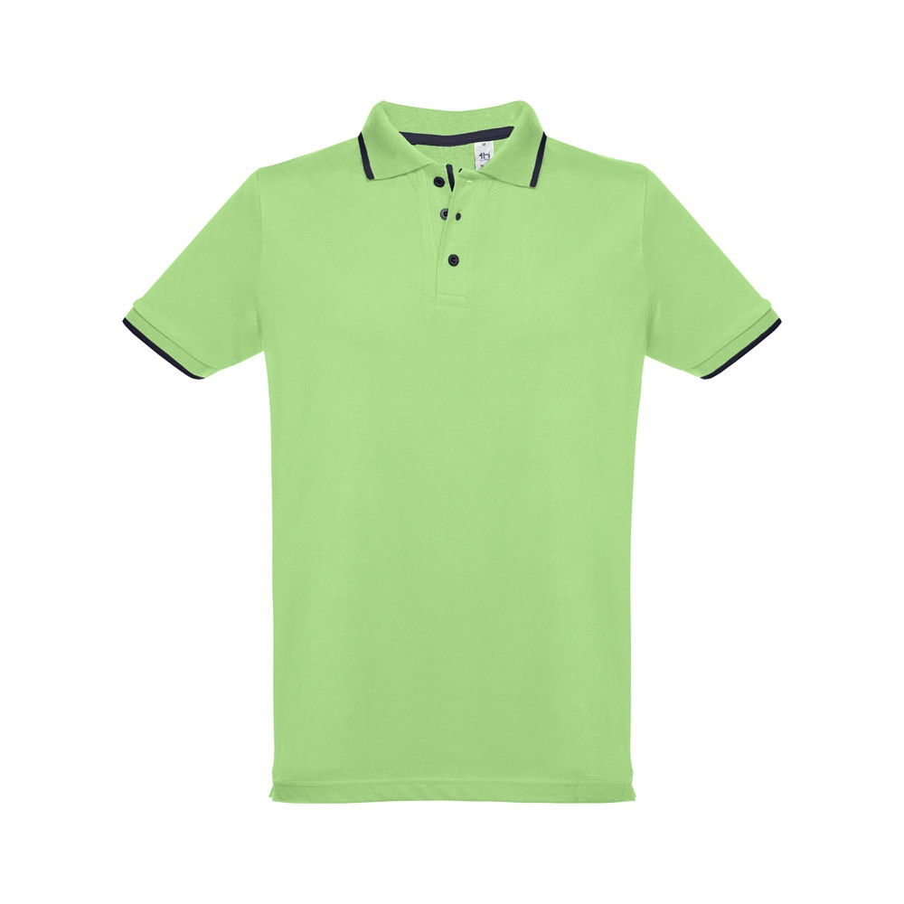 THC ROME. Zweifarbiges Baumwoll-Poloshirt für Herren-30137 - Image 24