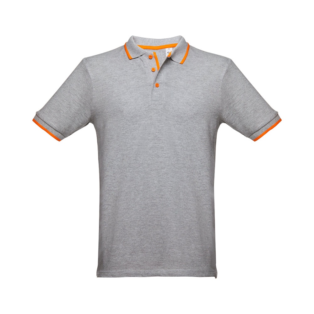 THC ROME. Zweifarbiges Baumwoll-Poloshirt für Herren-30137 - Image 39
