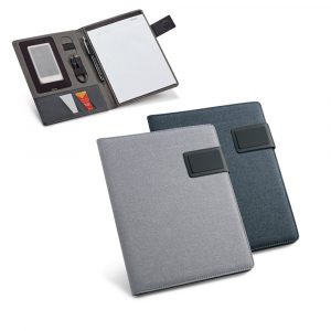 PYNCHON. A5-Schreibmappe aus Leinenimitat und PU. Linierter Schreibbock-92066