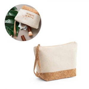 BLANCHETT. Kulturtasche aus 100% Baumwolle und Kork-92735
