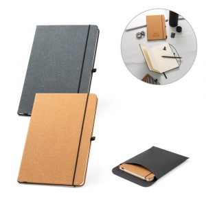 93087_set.jpg MATISSE. A5-Notizbuch aus 75% recyceltem Leder mit linierten Blättern-93087
