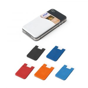 SHELLEY. Smartphone-Kartenhalter aus Silikon-93320