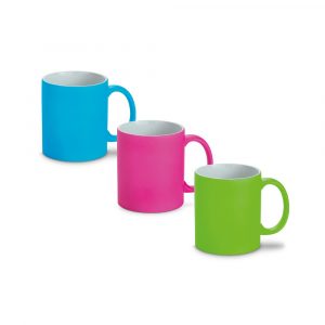 LYNCH. Keramikbecher 350 ml mit neonfarbener Oberfläche-93886