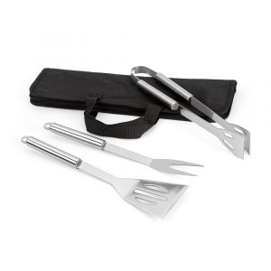 SOARES. Grill - Set aus Edelstahl 3-teilig bestehend-93998