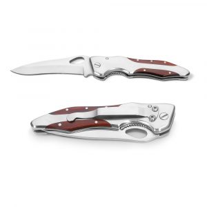 LAWRENCE. Taschenmesser aus Edelstahl und Holz-94030