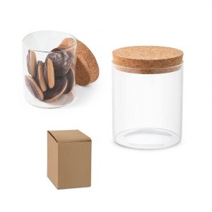 SPICE 700. Behälter (700 mL) aus Borosilikatglas mit Korkdeckel-94079
