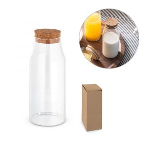 94235_set.jpg JASMIN 800. Glasflasche mit Korkdeckel 800 mL-94235