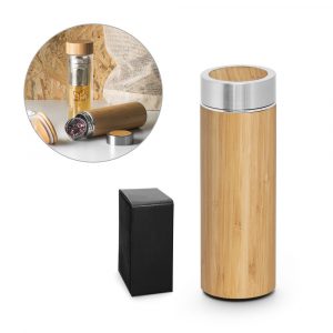 94683_set.jpg NATUREL. Thermoskanne aus Bambus und Edelstahl 430 ml-94683