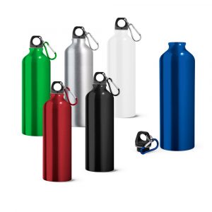 SIDEROT. Aluminium-Sportflasche mit Karabiner 800 ml-94688