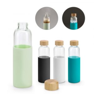DAKAR. Flasche aus Bambus und Borosilikatglas 600 ml-94699