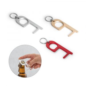 HANDY. Schlüsselanhänger aus Aluminium mit Flaschenöffner-95049