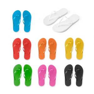 MAUPITI L / XL. Bequeme Hausschuhe mit PE-Sohle und PVC-Riemen-95085