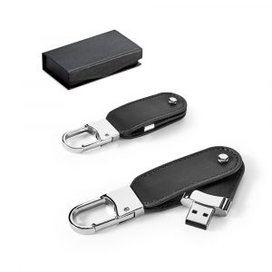 BRAGG 8GB. USB-Stick aus PU 8 GB mit Karabinerhaken-97438