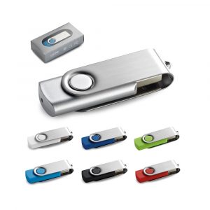 CLAUDIUS 4GB. USB-Stick 4 GB mit Metallclip-97548