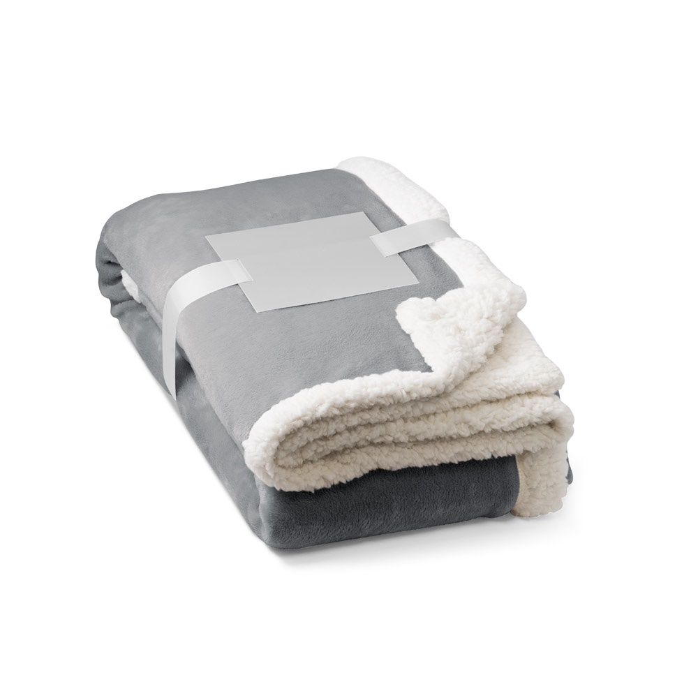 HEIDEN. Wendbare Fleecedecke mit Satinband und personalisierter Karte-99078 - Image 2