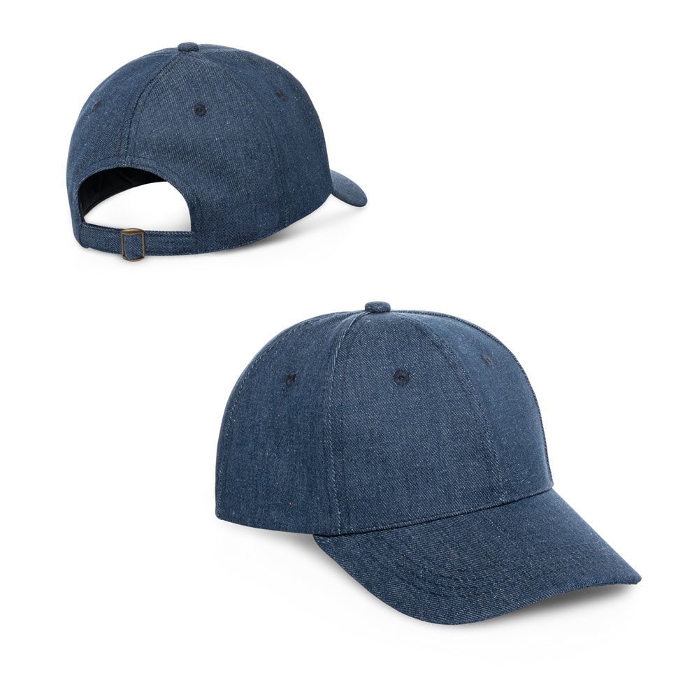 PHOEBE. Mütze aus Denim, Baumwolle und Polyester (300 g/m²)-99457