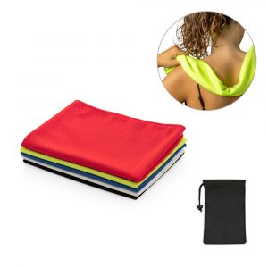 BERNAL. rPET-Sporthandtuch mit Vliesstoffbeutel-99969